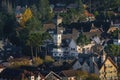 Aerial view of Campos do Jordao - Campos do Jordao, Sao Paulo, Brazil Royalty Free Stock Photo