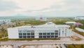 Aerial view of a campus building Royalty Free Stock Photo