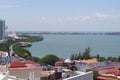 Aerial view of Cancun city. Quintana Roo, Mexico