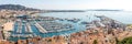 Aerial view of Cannes France Royalty Free Stock Photo