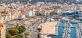 Aerial view of Cannes France Royalty Free Stock Photo