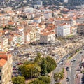 Aerial view of Cannes France Royalty Free Stock Photo