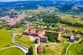 Aerial view of Cantabria University Center CIESE in Comillas, landscape Royalty Free Stock Photo