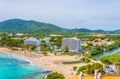 Aerial view of Canyamel beach on Mallorca, Spain Royalty Free Stock Photo