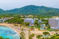 Aerial view of Canyamel beach on Mallorca, Spain Royalty Free Stock Photo