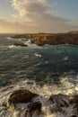 Cap des Bou cape cliffs at evening Royalty Free Stock Photo