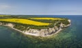 Aerial view of Cape Arkona on the island of Ruegen in Mecklenburg-Vorpommern