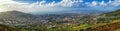 Aerial view of Cape Town skyline from lookout viewpoint Royalty Free Stock Photo