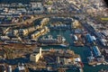 Aerial view of Cape Town Waterfront and Harbour Royalty Free Stock Photo