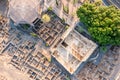 Aerial view of Capernaum, Galilee, Israel Royalty Free Stock Photo