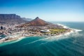 Aerial view of Capetown, SOuth Africa Royalty Free Stock Photo