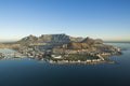 Aerial view of Capetown Table Mountain South Africa Royalty Free Stock Photo