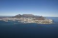 Aerial view of Capetown Table Mountain South Africa Royalty Free Stock Photo