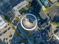 Aerial View Of The Capitol Records Building In Los Angeles, California Royalty Free Stock Photo