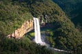 Aerial view of Caracol Waterfall - Canela, Rio Grande do Sul, Brazil