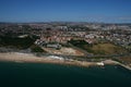 Aerial view of Carcavelos Beach Royalty Free Stock Photo