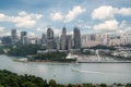 Aerial view of caribbean at keppel bay in Singapore . It`s luxur