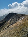 Aerial view: Carpathian mountains in western Ukraine, mountain landscape Royalty Free Stock Photo