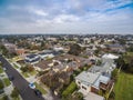 Aerial view of Carrum - suburb of Melbourne. Royalty Free Stock Photo
