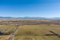 Aerial view of the Carson Valley near Genoa Nevada looking East. Royalty Free Stock Photo