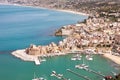 Aerial view on Castellammare del Golfo, Sicily