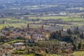 Aerial view of Castiglion Fibocchi and surroundings, Arezzo, Italy