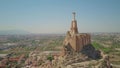 Aerial view of Castillo de Monteagudo, ancient castle in Murcia, Spain Royalty Free Stock Photo