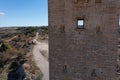 Aerial view of castle Ciutadilla, Lleida Royalty Free Stock Photo