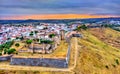 Aerial view of the Castle of Elvas in Portugal Royalty Free Stock Photo