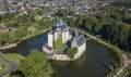 Aerial view of castle Gemen in Nordrhein-Westfalen