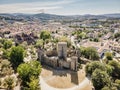 Aerial view of castle of Guimaraes, Portugal Royalty Free Stock Photo