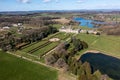 Aerial view of the Castle Howard Stately Home and estate in North Yorkshire