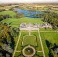 Aerial view of castle Howard Stately home near York, UK