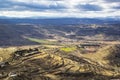 Aerial view view from castle Morella