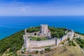 Aerial view of the castle of Platamon