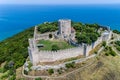 Aerial view of the castle of Platamon