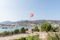 Aerial view of Castle of St. Peter,Bodrum Castle,and Marine in Bodrum Royalty Free Stock Photo