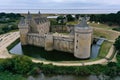 Aerial view of the castle of Suscinio