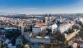 Castle in Veszprem in winter Royalty Free Stock Photo