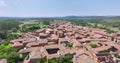 Aerial view Castrillo de Polvazares in Spain