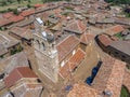 Aerial view Castrillo de Polvazares in Spain