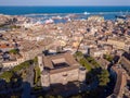 Aerial view of the Catania city on Sicily