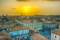 Aerial view of Catania including universita degli studi, Sicily, Italy