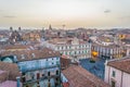 Aerial view of Catania including universita degli studi, Sicily, Italy