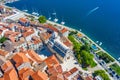 Aerial view of the cathedral of Saint James and waterfront of Sibenik, Croatia Royalty Free Stock Photo