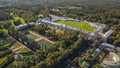 Aerial view of Catherine palace and Catherine park Royalty Free Stock Photo