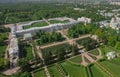 Aerial view of Catherine palace and Catherine park Royalty Free Stock Photo