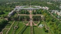 Aerial view of Catherine palace and Catherine park