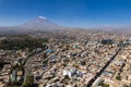 Aerial view of the Ccity of Arequipa Royalty Free Stock Photo