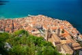 Aerial view of Cefalu Duomo Cathedral Royalty Free Stock Photo